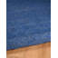 Tapis berbère réversible en laine bleu avec base en jute et franges en jute Brogan-26348571