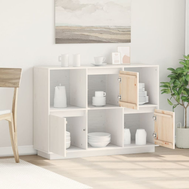 Harel 110.5cm Solid Wood Sideboard, White