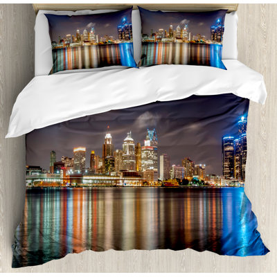 Detroit Modern & Contemporary Duvet Cover