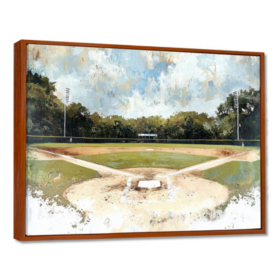 Baseball Field Landscape - Sport Baseball Wall Art Print