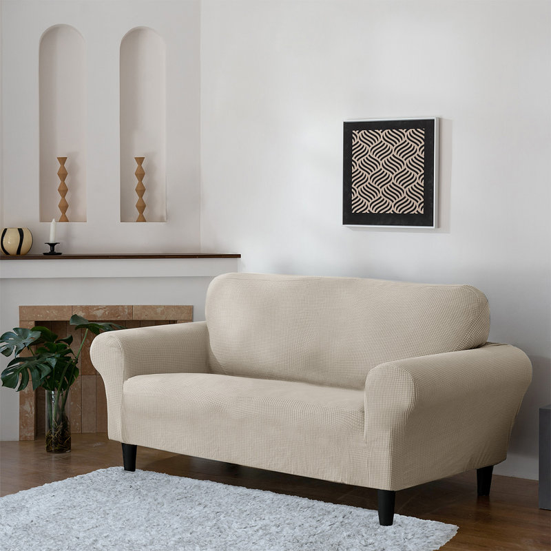 Sofa Slipcover, 135cm H x 270cm W, Beige