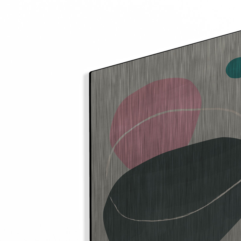 Brayden Studio® «Scandi Pebbles 4» par Gary Williams, art mural en métal, H 16 po x l 12 po