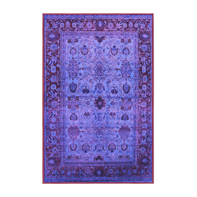 Tapis mauve Mid-Century 1579