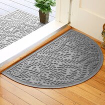 Front Door Mat Outdoor Indoor Welcome Mats Outside Entrance Grey –  Discounted-Rugs