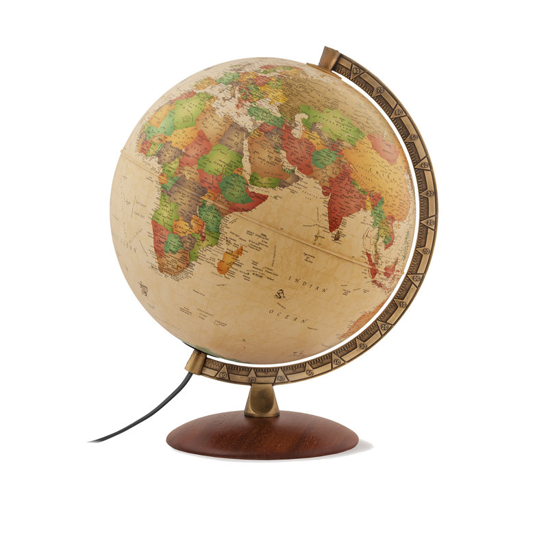 Nova Wood Tabletop Globe