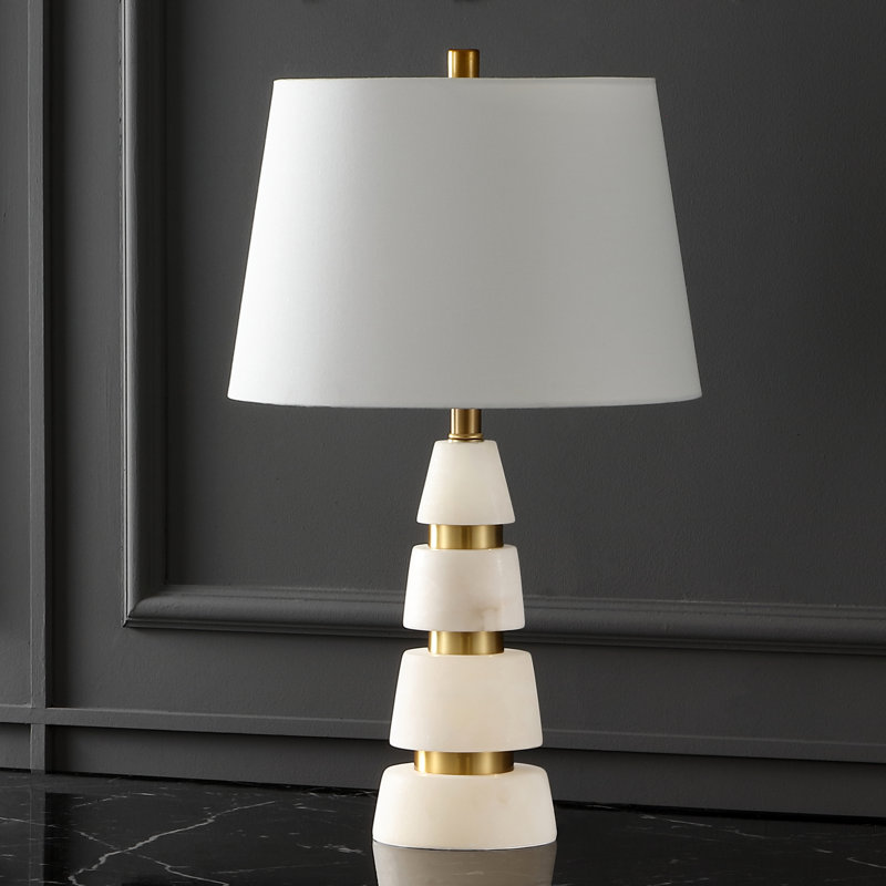Table Lamp, Gold/White