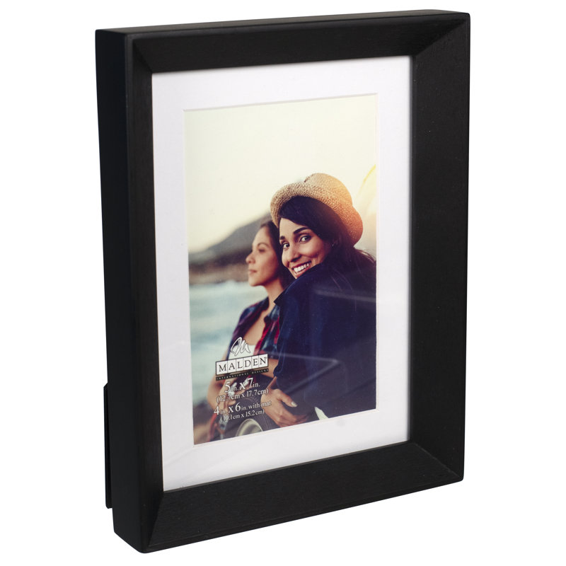 Cadre photo biseauté, Blanc, 4" x 6"