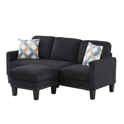 Canapé modulaire large 72,64 po