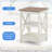 Versa Crossbuck 2-Tier Storage End Table Set -1501221310