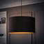 20cm H Velvet Drum Pendant Shade ( Screw On )-188958263-137702864