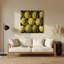 Art mural en métal fruits brun melon-1970700604