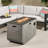 40" Rectangle Mgo Fire Pit-50 000 Btu