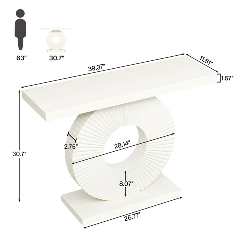 Table d'entrée élégante, table de couloir robuste, console polyvalente