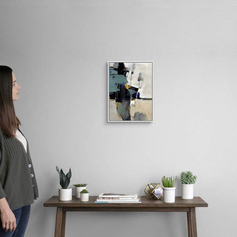 « Fluidity II » par Timothy e Toole, reproduction d’art, H 18 po x l 14 po x 1,75 po, Cadre blanc