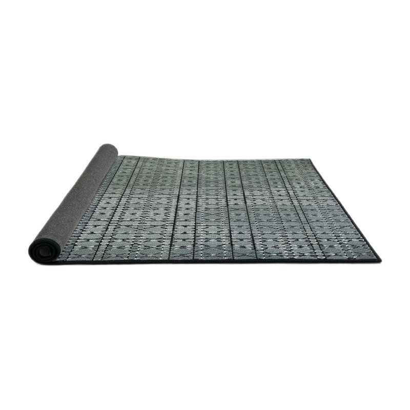 Tapis géométrique gris, Rond 6 pi