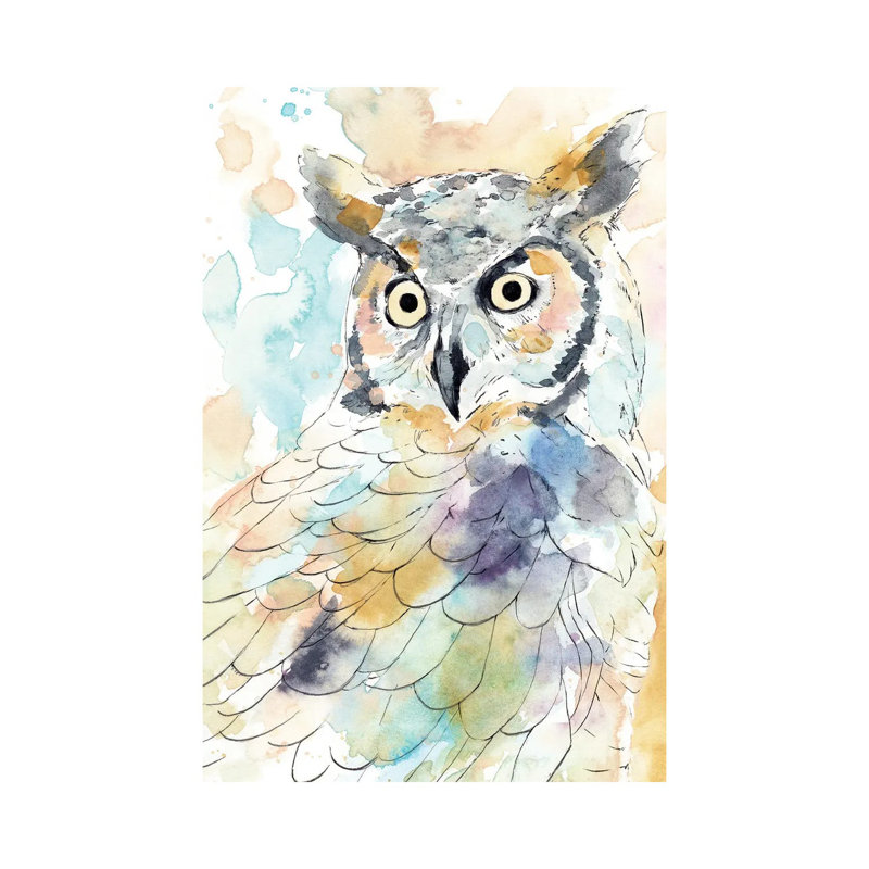 Owl Majestic II by Annie Warren - Wrapped Canvas Gallery-Wrapped Canvas Giclée, 66.04 cm H x 45.72 cm W x 3.175 cm D