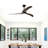 52" Ceiling Fan, Indoor Outdoor Ceiling Fan With Light With Remote Control, Noiseless Reversible Motor, 6 Speed ,3 Color , For Patio Living Room, Bedroom, Office,Indoor
