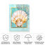 Toile pour l'extérieur Lorall Schory «Scallop Shell And Coral»-87945912