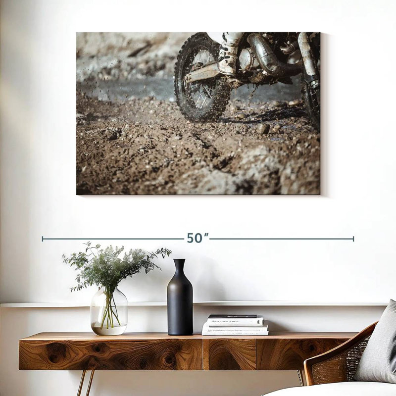 Sireci Muddy Motorcycle, 26" H x 39" W