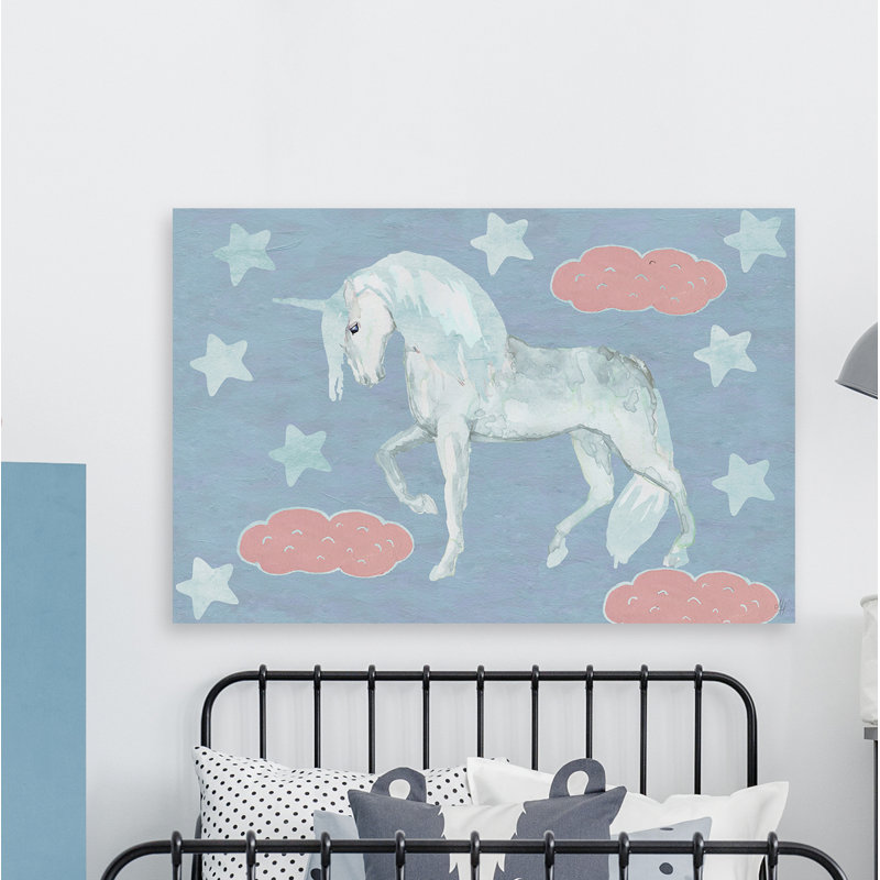 «Paulis Dreamy Night Unicorn», reproduction sur toile tendue, 30 po x 45 po