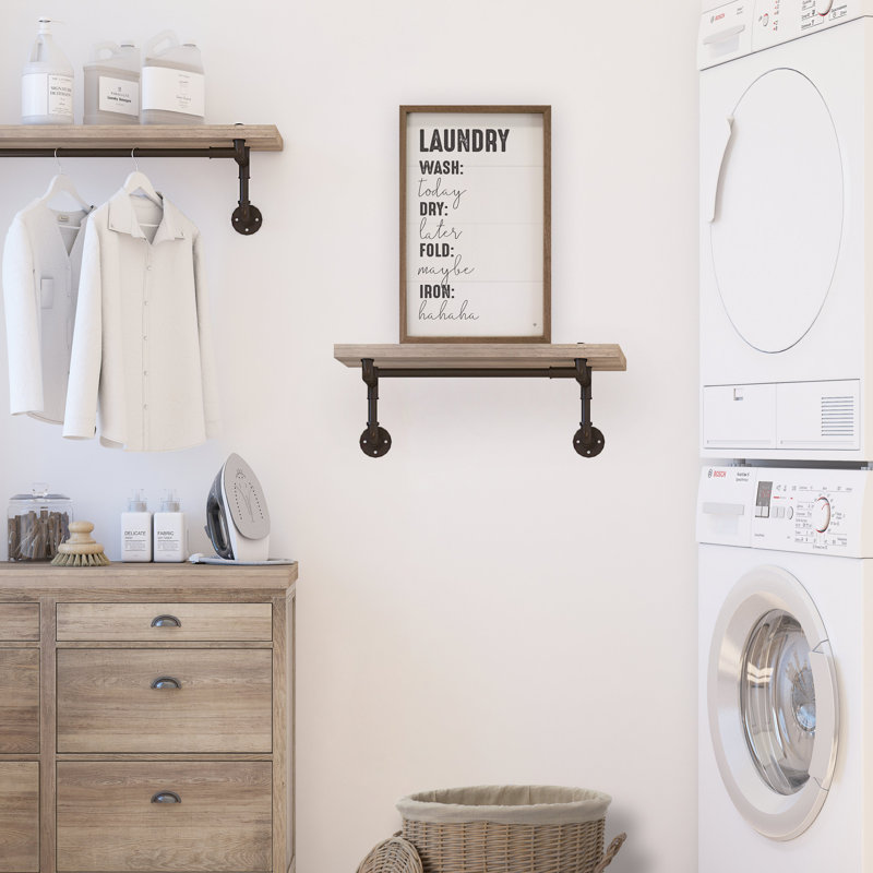 Laundry Schedule White, 8" H x 5" W