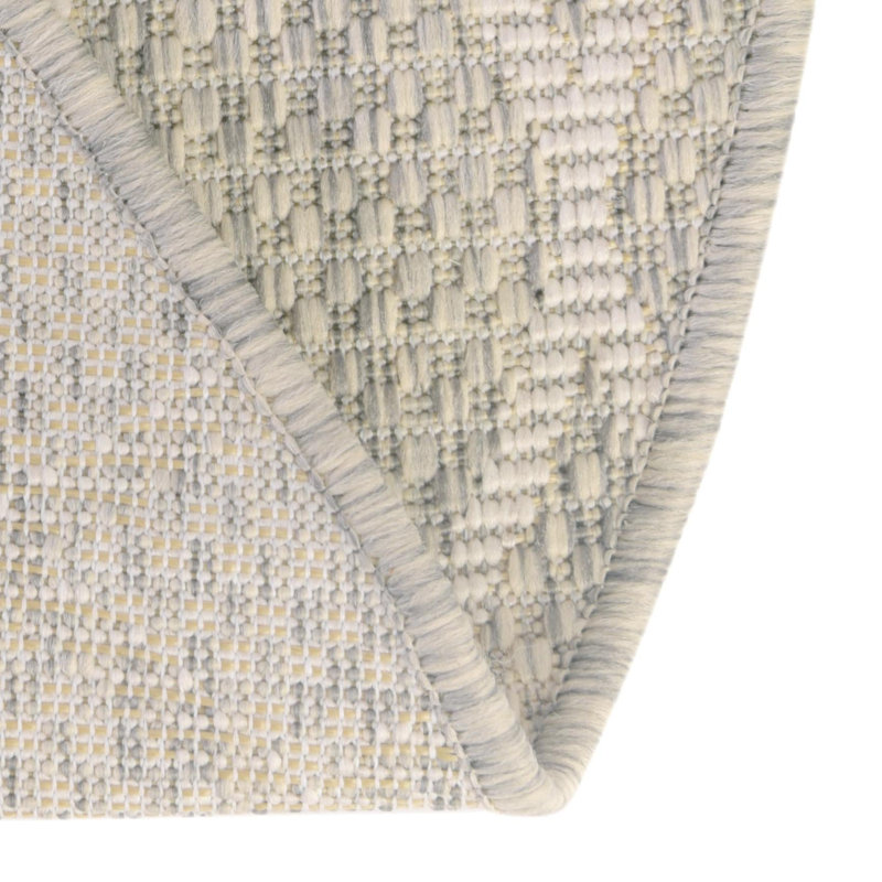 Tapis treillis d'extérieur gris clair, Rond 10 pi