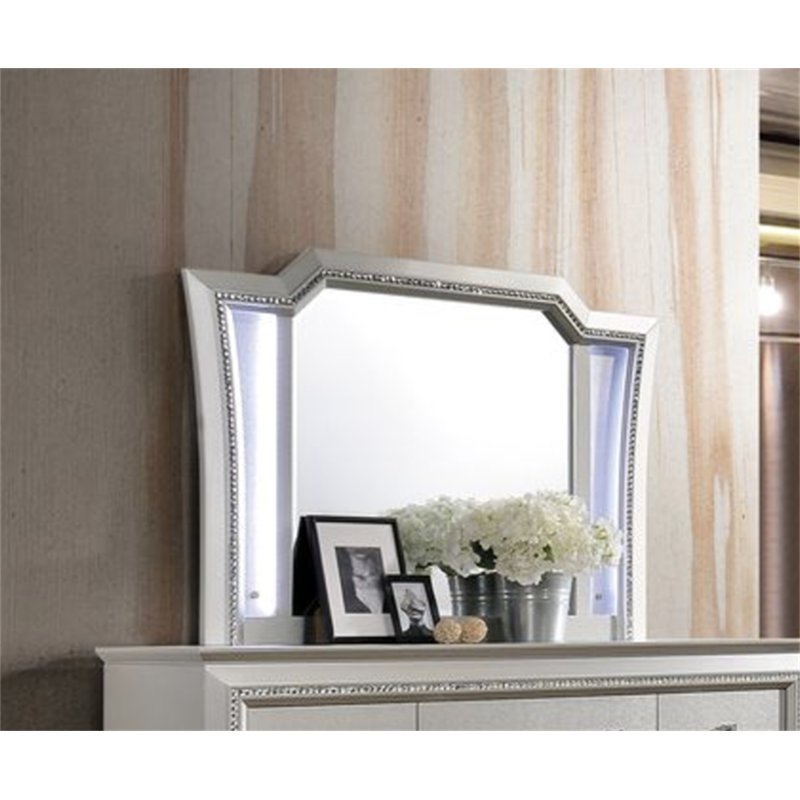 Miroir Kaitlyn à DEL et champagne avec DEL, Champagne