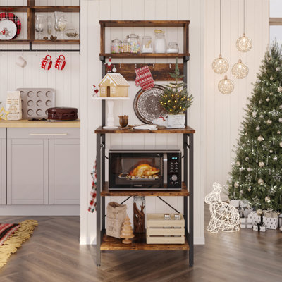Bulut 23'' Steel Standard Baker's Rack with Microwave Compatibility