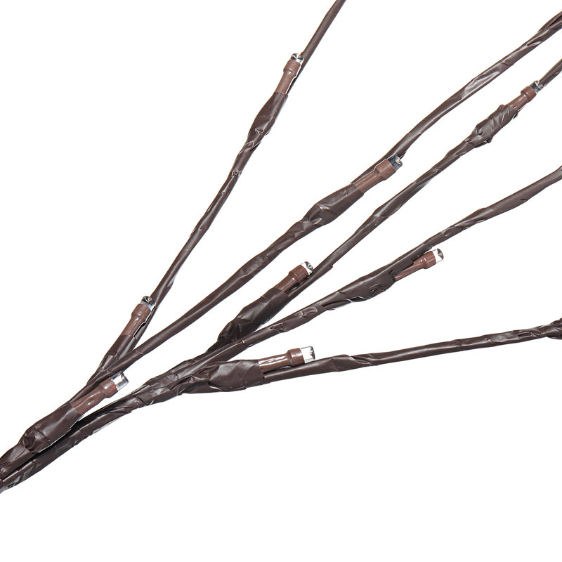 20 arbres et branches éclairés par batterie