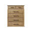 Commode 6 tiroirs - Finition caramel