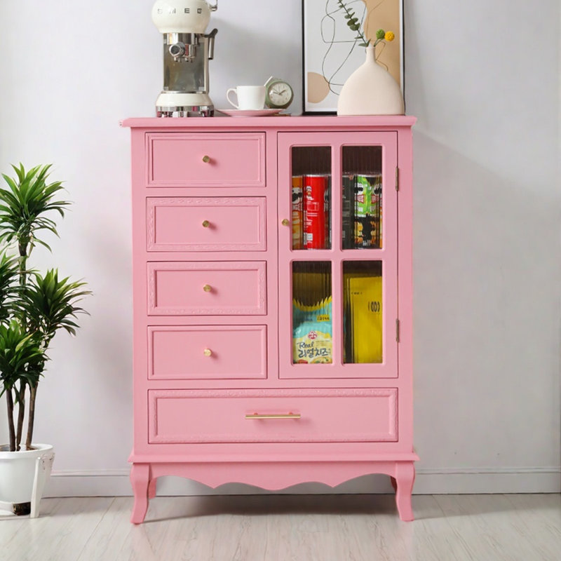 Nordic style modern simple accent cabinet.