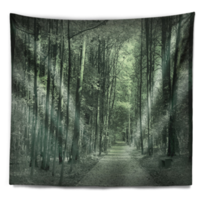 Route en tapisserie d'automne foncé, H 32 po x l 39 po