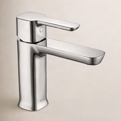 Modern Single-Hole Bathroom Faucet with Drain