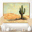 Minimalisme, cactus par les dunes I - art mural grand cactus-910241293-910241295-954308637