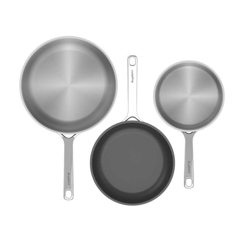 DiNA Stainless Steel Non-Stick Frying Pan Set