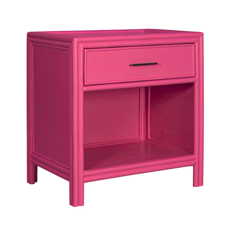 Clara Collection 1 - Drawer Nightstand, Hot Pink