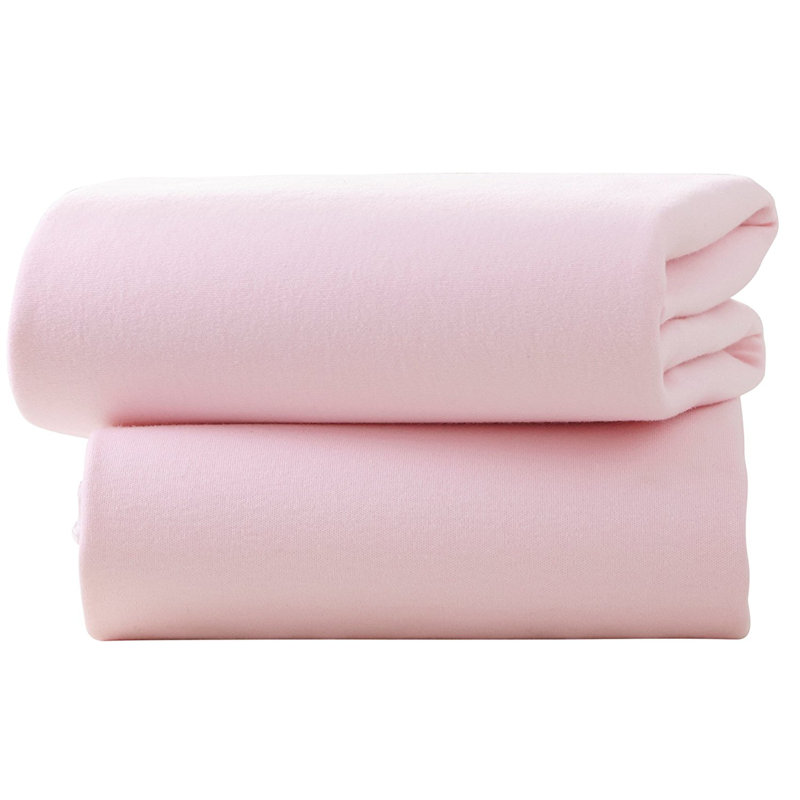 Flannel Fitted Sheet, Kingsize (5'), Pink