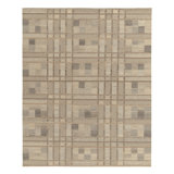 Scandinavian Rug In Beige-Brown Geometric Pattern By Rug & Kilim