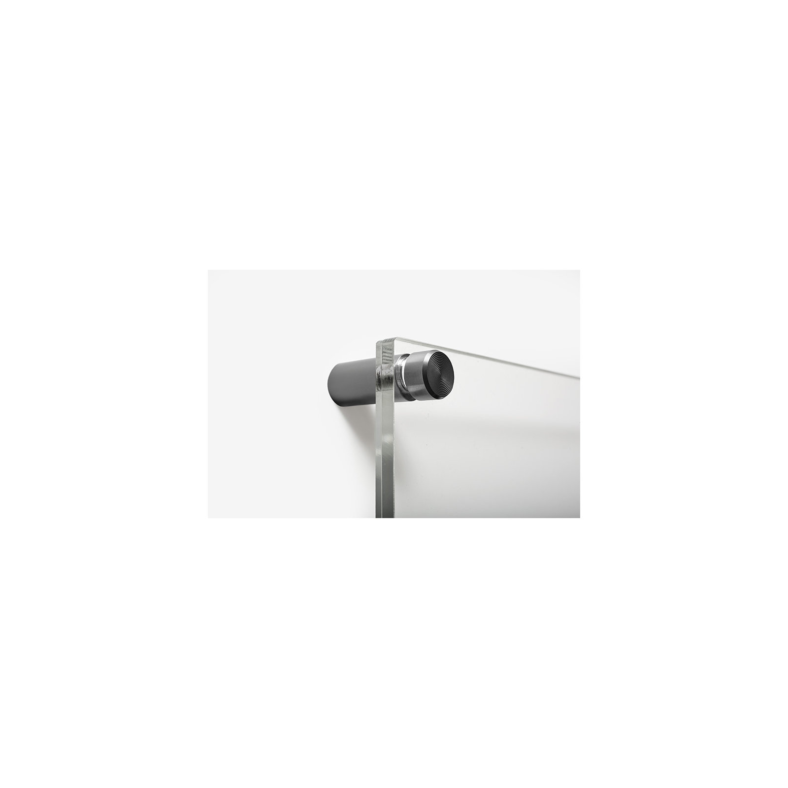 Wexel Art 1-Inch Standard Wall Mounts Grade Acrylic Floating Frames, Silver (Pack Of 4), 0.625" H x 0.625" W x 1" D, Graphite