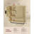 Wall-Mounted Bathroom Cabinet, Over Toilet Hanging Cabinet With Adjustable Shelf, Towel Bar, Fluted Doors-977022265