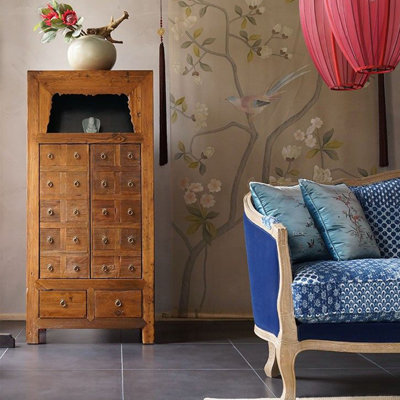 27.56" Solid Wood Storage Cabinet
