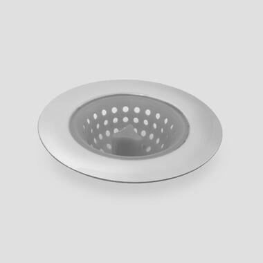 Stainless Steel Hair Catcher Shower Drain Cover with Silicone