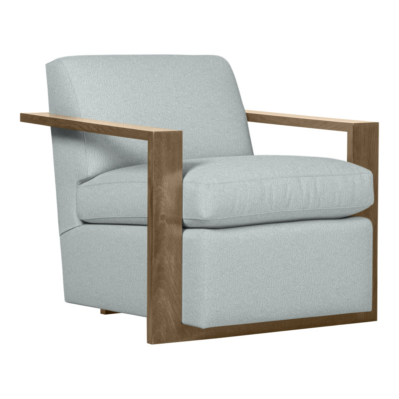 Thom Filicia Home 32" Wide Upholstered Armchair, Hampton, Ian Haze
