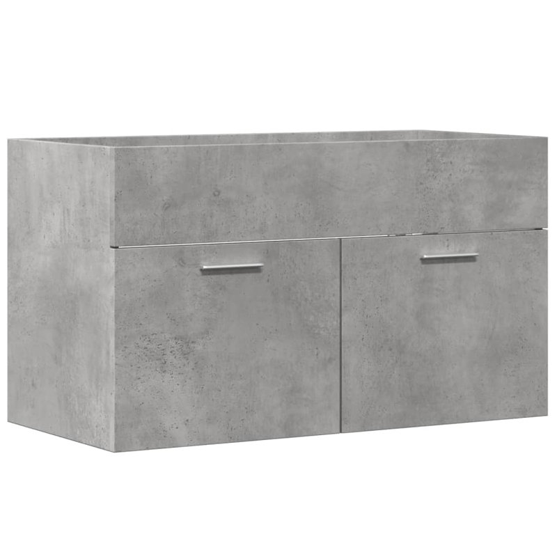 Rykan 80cm Bathroom Vanity Base Only, Concrete Grey