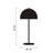Aurelius 23" Dual-Light Metal Mushroom Table Lamp with Dome Shade