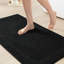 Tapis pour salle de bain réversible noir 24 x 36 po 100% coton 3000 g / m², velours moyen de 0,5 po, antidérapant pour salle de bain luxueuse, combiner avec 1000 serviettes de toilette données, Fit It Splendor-172801824