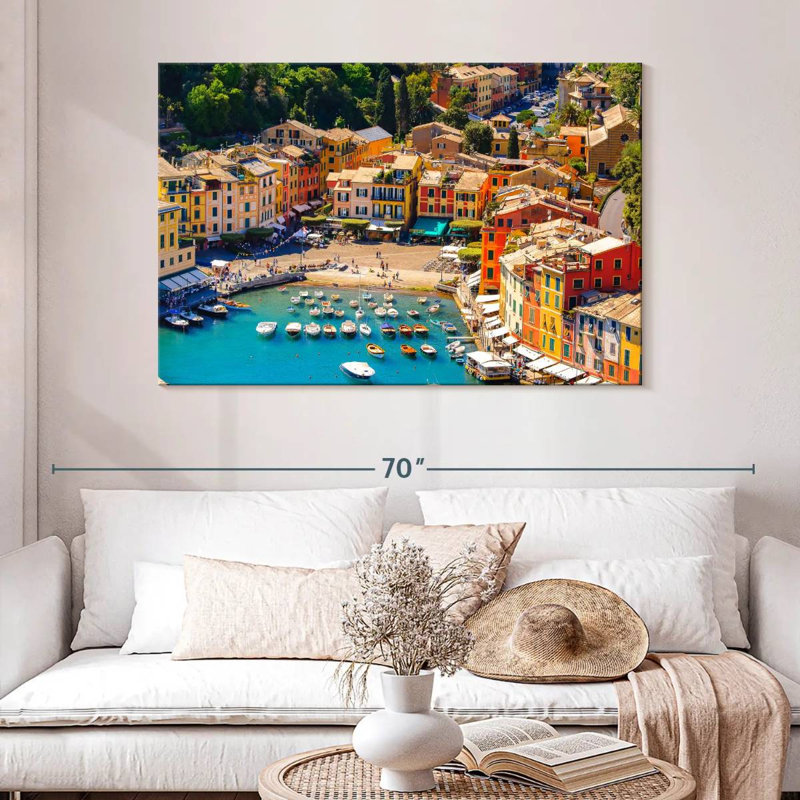 Ravi Portofino, ville de pêche, H 32 po x l 48 po