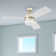 44" Barcadero 3 - Blade LED Propeller Ceiling Fan with Pull Chain and Light Kit Included