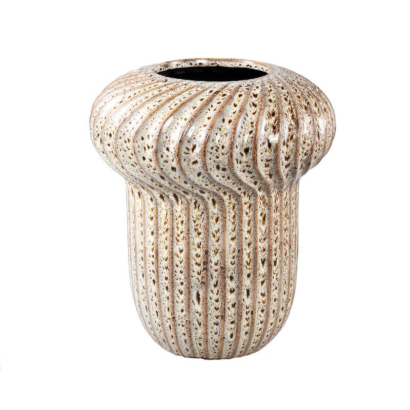 Baldwinville Ceramic Pot Planter, Brown, 30cm H x 25cm W x 25cm D
