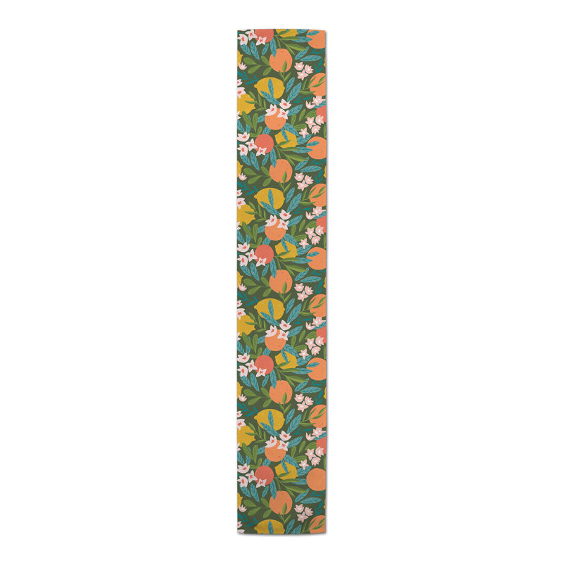 Chemin de table 5 agrumes, Vert